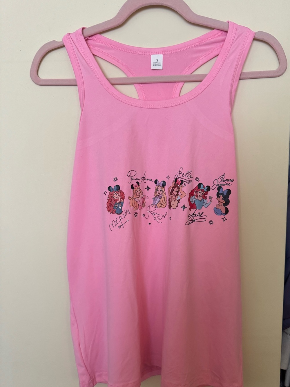 NWOT Disney Princess Ear Headband tank top, small.